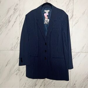 Jessica London Navy Pinstripe Blazer SZ 20